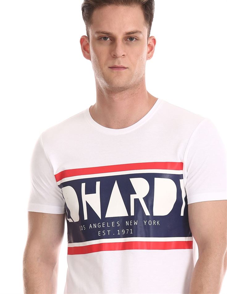 Ed Hardy Men Casual Wear Printed  T-Shirt